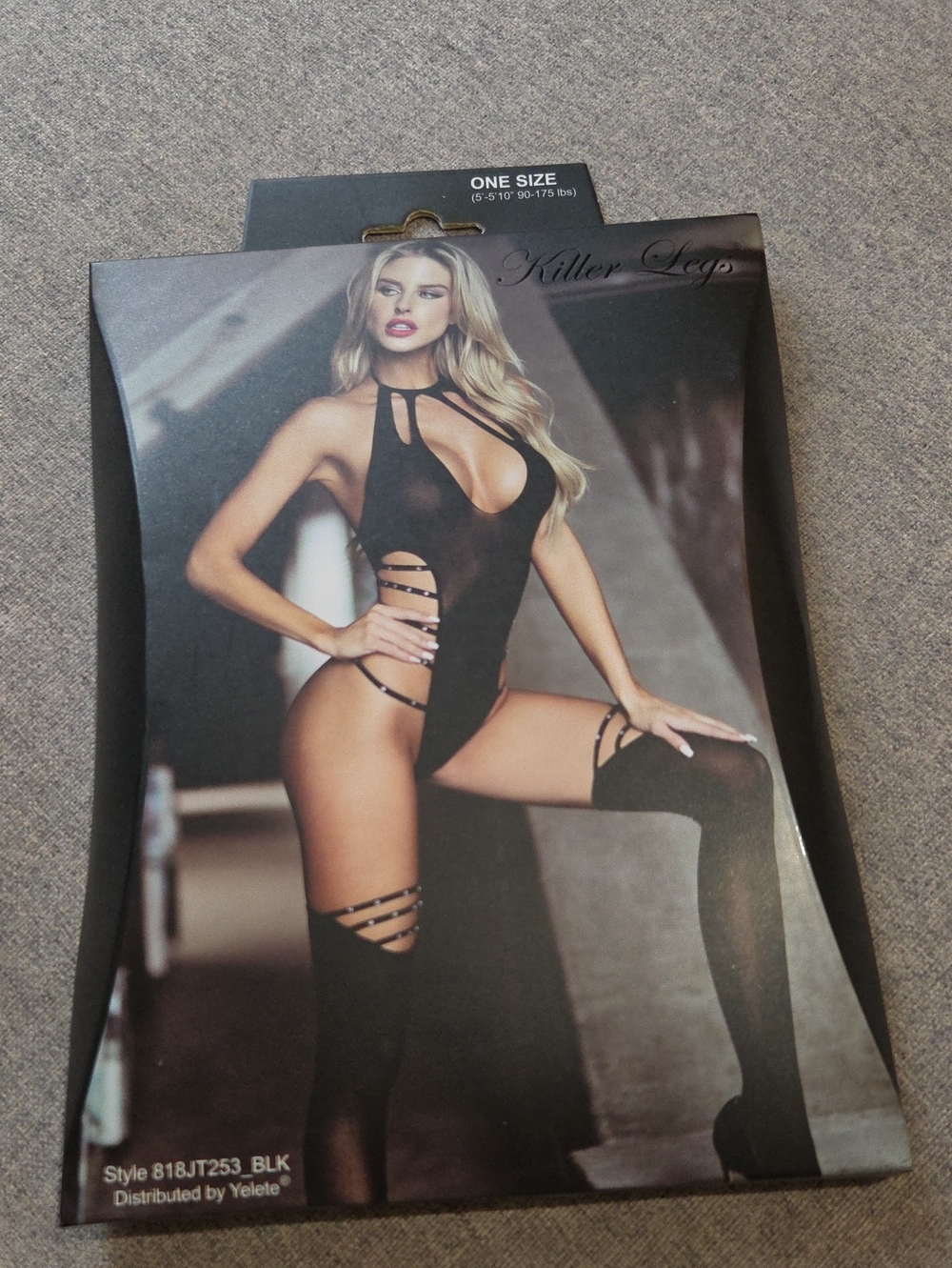 Killer Lingerie Women's Black Cutout Bodysuit